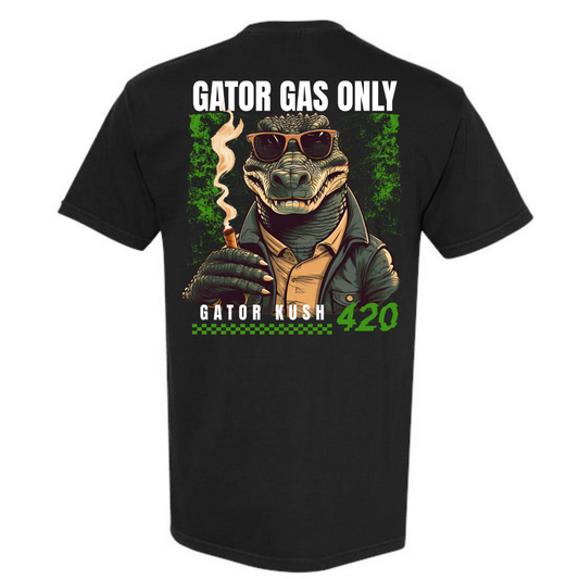 Gator Gas Only Black T-Shirt